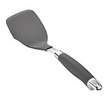 Anolon SureGrip Nonstick Nylon Mini Solid Turner, Gray, 12-Inch, Tools and Gadgets