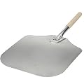 Pizza Supply 14-Inch x 16-Inch Aluminum Pizza Peel with Wood Handle