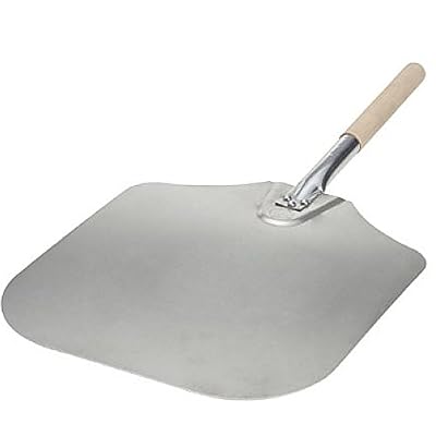 Pizza Supply 14-Inch x 16-Inch Aluminum Pizza Peel with Wood Handle