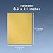 96-Pack Gold Cardstock, Metallic Shimmer Heavyweight Card Stock, Laser Printer Friendly, Perfect for Weddings, Invitations, Paper Flowers & Craft Use, 8.5 x 11