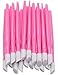 WEFOO 20PCS Plastic Handle Nail Art Tool Rubber Tipped Nail Cuticle Pusher and Nail Cleaner