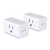 AUKEY Wi-Fi Smart Plug (2 Pack), Mini Socket Compatible with Alexa, Google Assistant, No Hub Required, Compatible with IFTTT and AUKEY Home App