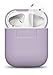 elago Premium Silicone AirPods Case Designed for Apple AirPods 1 and 2 [Front LED Visible] [Lavender]