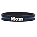 SayitBands Mom Thin Blue Line Silicone Wristband Bracelets Police Officers Patrol Awareness Support