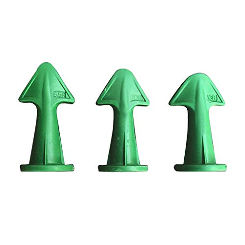 3Pcs Sealant Wiper for Fill in Cracks & Remove Excess Filler, Trowel Nozzle Plus Silicone Caulking Tools for Tile or Brick Joints Sealant Nozzle Plus Scrapers Set (Green)
