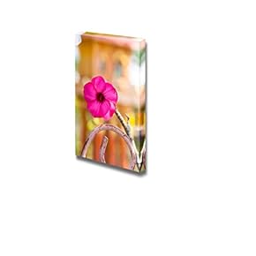 Canvas Prints Wall Art - Pink Flower | Modern Wall Decor/Home Decoration Stretched Gallery Canvas Wrap Giclee Print. Ready to Hang - 12" x 18"