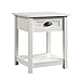 Sauder County Line Night Stand, Soft White finish