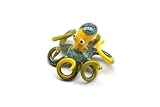Small Glass Octopus Sculpture Art Collectible Artglass Lampwork animal Figurines Miniature Octopus Little Glass Animals Murano Gift Blown
