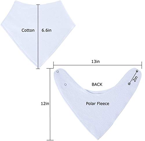Vuminbox Baby Bibs Bandana Bibs for Boys and Girls, Drool Bibs for Toddler Teething (Multicolored 6 Pack) - Thumbnail 4