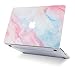 LuvCase 2 in 1 Rubberized Hard Shell Case with Keyboard Cover Compatible MacBook Air 13 Inch 2019/2018 New Version A1932 Retina (Touch ID) (Pale Pink Mist)