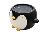 Penguin Holder Stand Mount Compatible with Alexa Echo Dot, Bose, Anker, Home Mini Round Speakers Accessories (Penguin Theme)