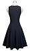 HOMEYEE Women's Cocktail A-Line Embroidery Casual Party Summer Wedding Guest Dress A079