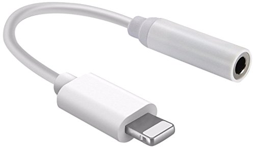 Lightning to 3.5mm Headphone Jack Adapter, Darrent Lightning Connector to 3.5mm AUX Female Audio Jack Earphone Extender