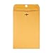 Quality Park 7 x 10 Clasp Envelopes, Clasp and Gummed Closures for Storing or Mailing, 28 lb Kraft Paper, 100 per Box (QUA37868)