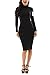 YMING Women Turtleneck Long Sleeve Dress Comfy Bodycon Slim Fit Sheath Dress