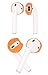 JNSA [Fit in The Case] Ear Tips Covers Gels Buds Compatible with AirPods 1/2, 4 Color 4 Pairs Set, Super Thin Soft Silicone, Support Charge with Tips on, AirPods Tip 4c
