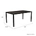 Novogratz Memphis Rectangular Dining Table, Black