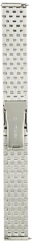 Timex 20mm Stainless Steel Quick-Release Bracelet – Silver-Tone with Deployment Clasp