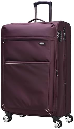 Eminent Expandable Luggage Trolley Bag Soft Suitcase for Unisex