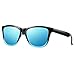 ELITERA Women Men Sunglasses Famous Lady Designer Gradient Colors Polarized Glasses UV400 E0717 (Black&Blue) Protection (Whitegrey)