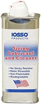 Iosso Sizing Lubricant and Cleaner Tin Can 4 Oz Bottles - 3 PACK