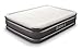 Noble Queen Size Luxury Upgraded Double HIGH Raised Air Mattress, Inflatable Airbed with Built-in Pump Elevated Raised Air Mattress Quilt Top, Coil Beam Technology