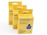 Compatible Brother LC41BK Combo 3-Pack: 3 Black Ink Cartridges