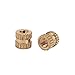 uxcell Knurled Insert Nuts - 100Pcs M3 x 0.5mm Female Thread Brass Threaded Insert Embedment Nuts for 3D Printer