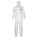 Lakeland MicroMax Protective Disposable Coverall for Painting, Cleaning Work with Respirator Fit Hood, White, 5X-Large (1 Pack)
