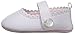 Little Me Mary Jane Baby Shoes White PU Leather