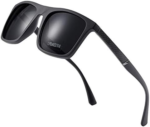 Mens Sunglasses 100% UV protection TR90 Frame Ultra Light Polarized Sunglasses for Men Women