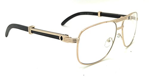 MyUV Clear Lenses Art Nouveau Vintage Style Oval Metal Frame Eye Glasses