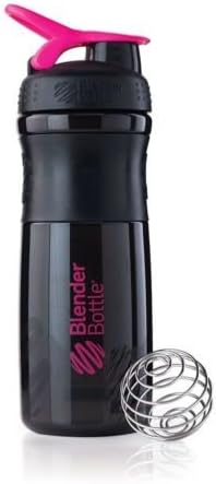 BLENDER-BOTTLE-SPORT-MIXER-PROTEIN-SHAKER-CUP-28-OZ-BLENDERBOTTLE-SPORT BLACK/PINK