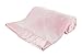 berry bebe Large Baby Blanket, Pink, Soft Plush Mink with Satin Trim Perfect Baby Gift for Baby Girl