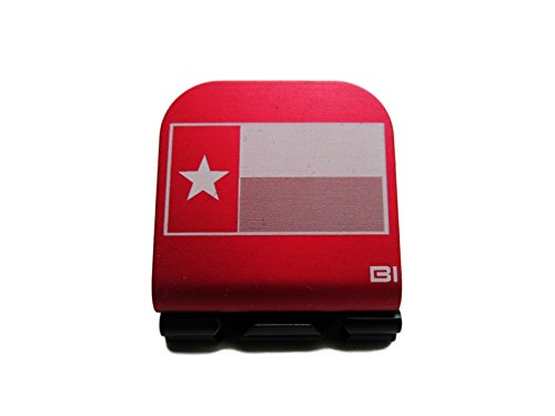 Texas Flag Laser Etched Hat Clip Red