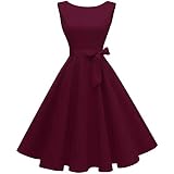 Hanpceirs Women's Boatneck Sleeveless Swing Vintage 1950s Cocktail Dress  Greenplaid M price in UAE | Amazon UAE | kanbkam