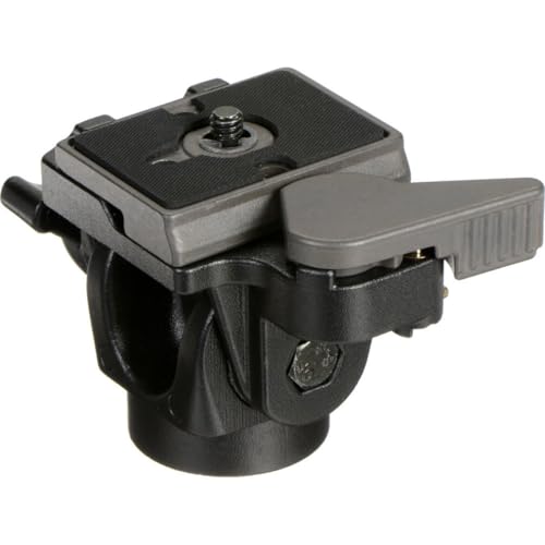 Manfrotto 234RC - Rotula con movimiento de inclinacion frontal para monopies con zapata rapida, negro