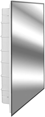 Amazon Com Zaca Spacecab Nunki Recessed Beveled Edge Medicine Cabinet 16 W X 26 L Home Kitchen
