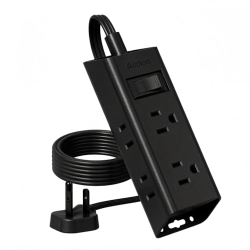 Addtam 6 Outlet Flat Plug Power Strip