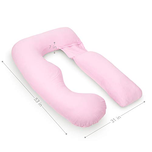 PharMeDoc Pregnancy Pillow, UShape Full Body Pillow and Maternity