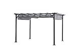 Sunjoy L-PG080PST-G1-G 10' x 8' Naples Pergola, Gray