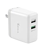 Quick Charge 3.0 Wall Charger, [QC3.0+2.4A] Dual USB Fast Charging Station Travel Power Adapter with Foldable Plug for Samsung Galaxy S8/S7/S6/Note 8, iPhone X/8/7/Plus, Huawei Mate 10