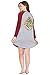 Harry Potter Big Girls' Hermione Granger 'Hogwarts House Crest' Varsity Quidditch Raglan Nightgown, Gray, 14