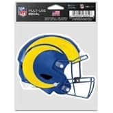 Los Angeles Rams Helmet Fan Decals 3.75" x 5"