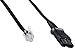 Plantronics U10P-S Headset Cable, coil cord to QD modular plug
