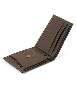 BlingTon Men Leather Brown Wallet [ 2 Compartment ]