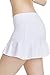 32e-SANERYI Women's Basic Elastic Tennis Skirt with Shorts Active Skort (sk25,S,White)
