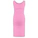 Rnxrbb Women Summer Sleeveless Maternity Dress Pregnancy Tank Scoop Neck Mama Clothes Casual Bodycon Clothing