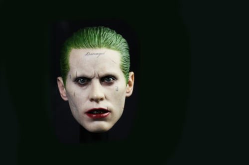 Shalleen 1:6th The Joker Jared Leto Head Sculpt Model For 12"HT Phicen Male Figure Body