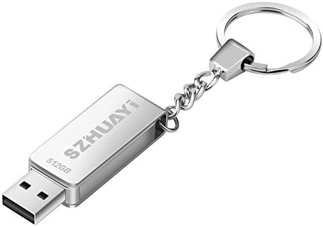 USB Flash Drive 512GB USB2.0 Bulk Memory Stick Xinhuayi Thumb Drive Jump Drive Zip Drive(silver512G)